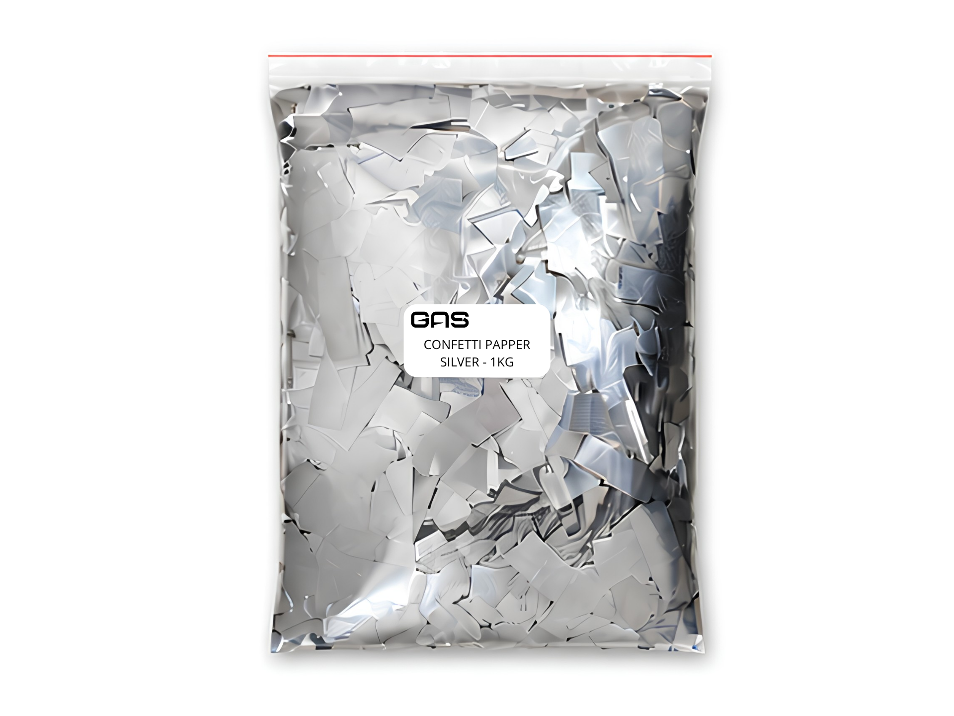Confetti Paper Metalic (1kg) - Silver