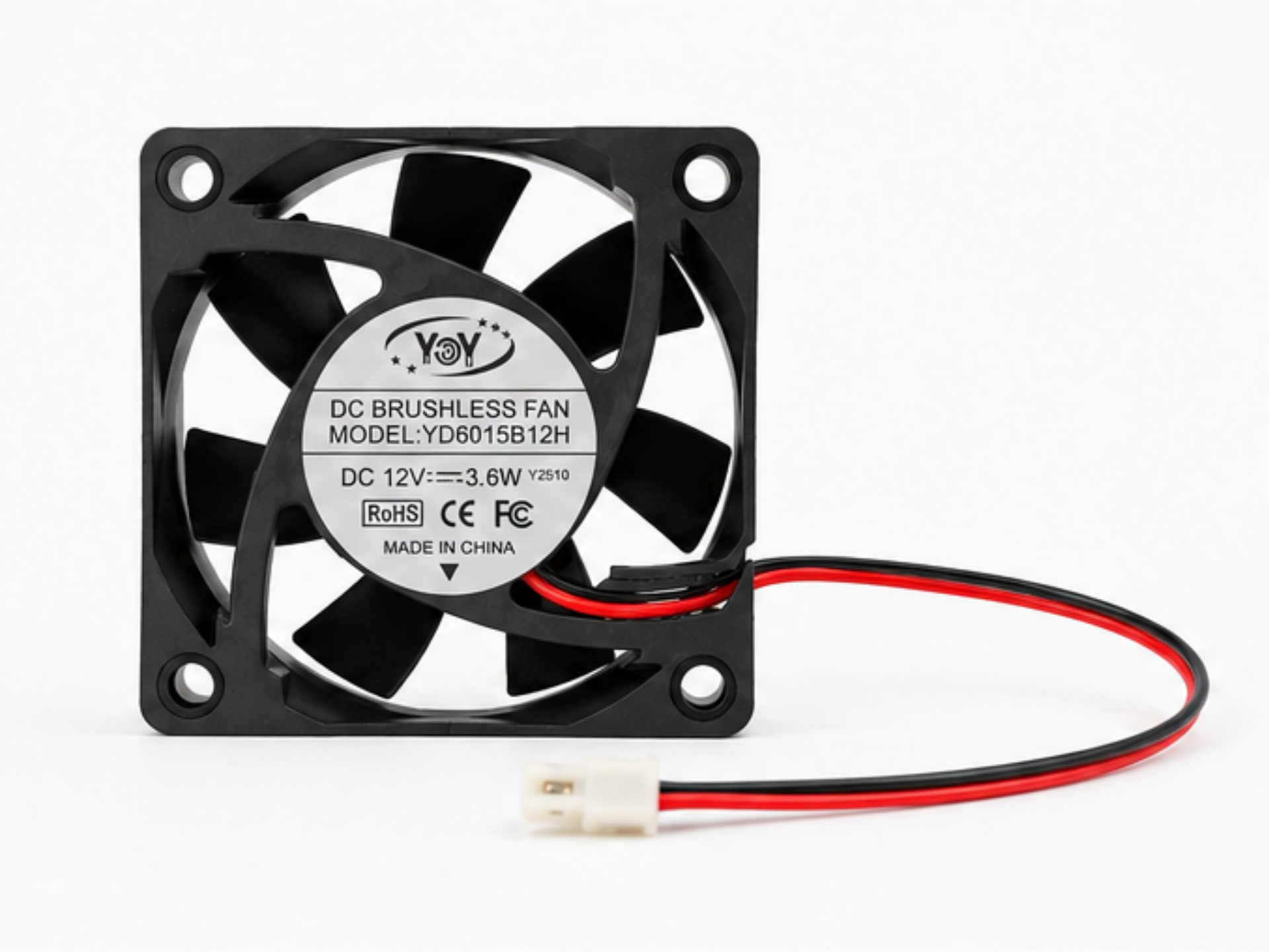 Yoy DC Brushless Fan 12V 3.6W - 6x6x1.5cm