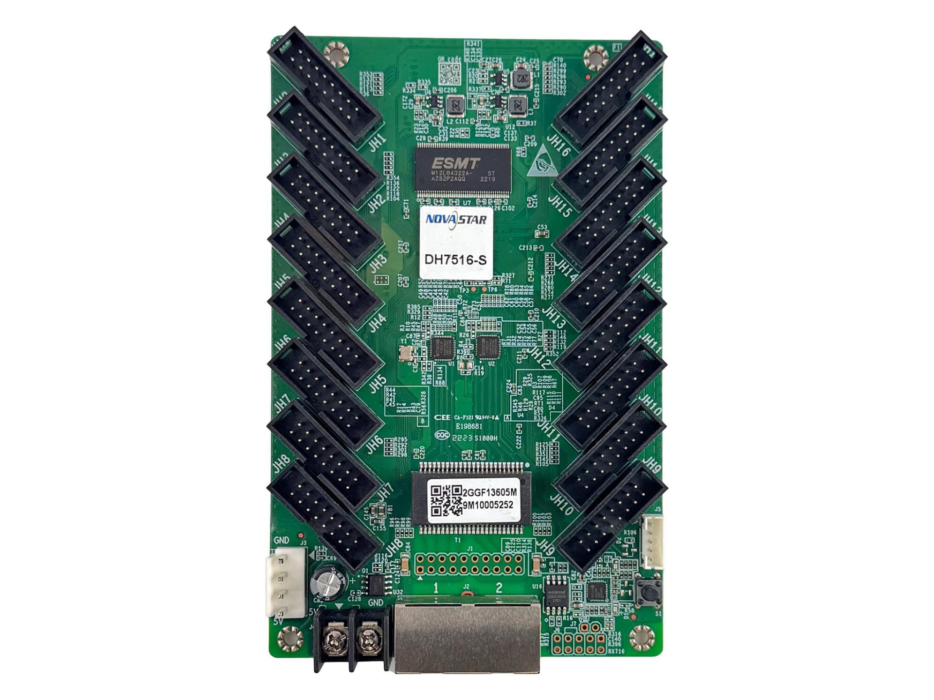 NovaStar DH7516-S LED Receiving Card 16-Port HUB75E – Original