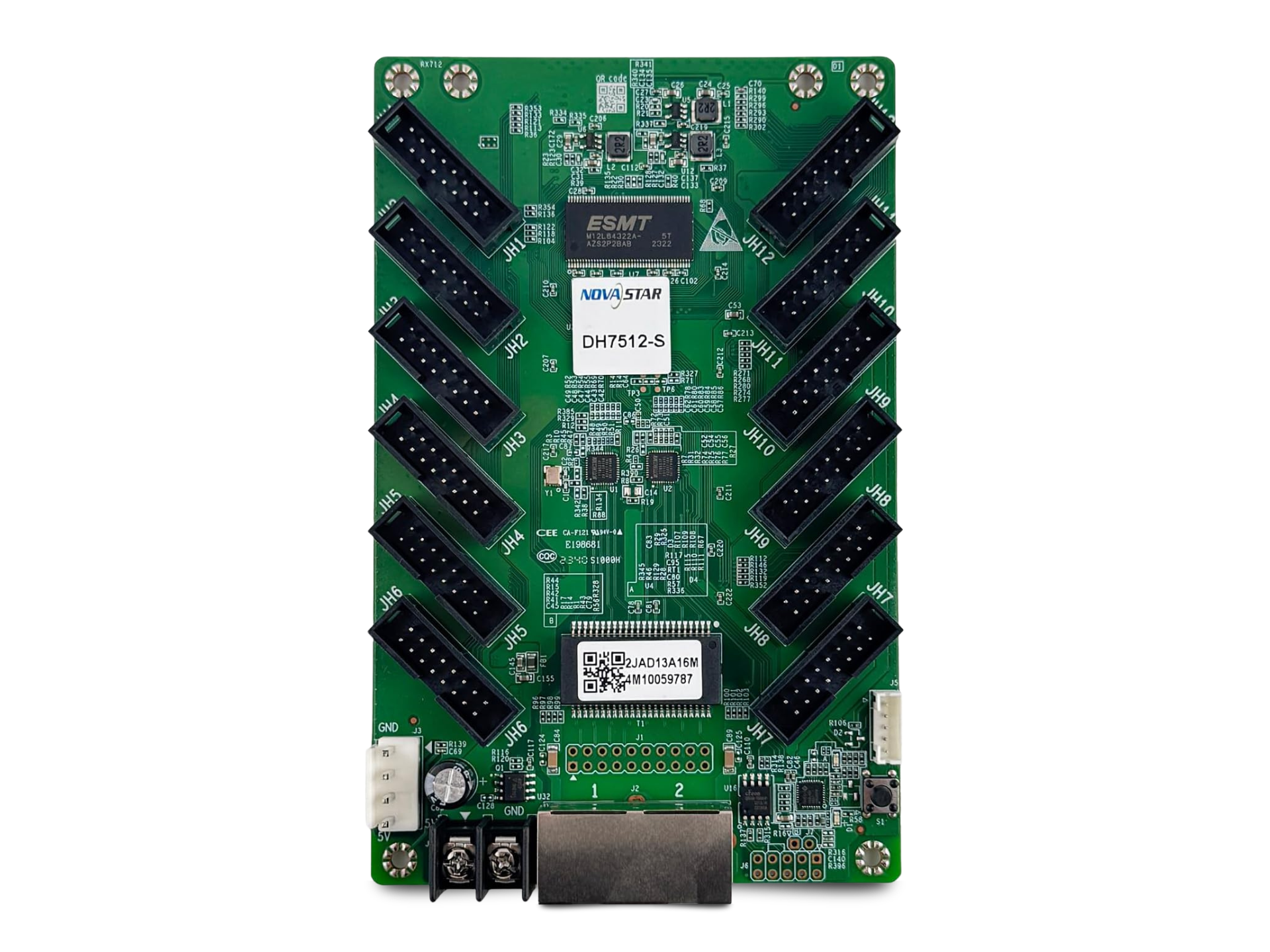 NovaStar DH7512-S LED Receiving Card – 12 Port HUB75E