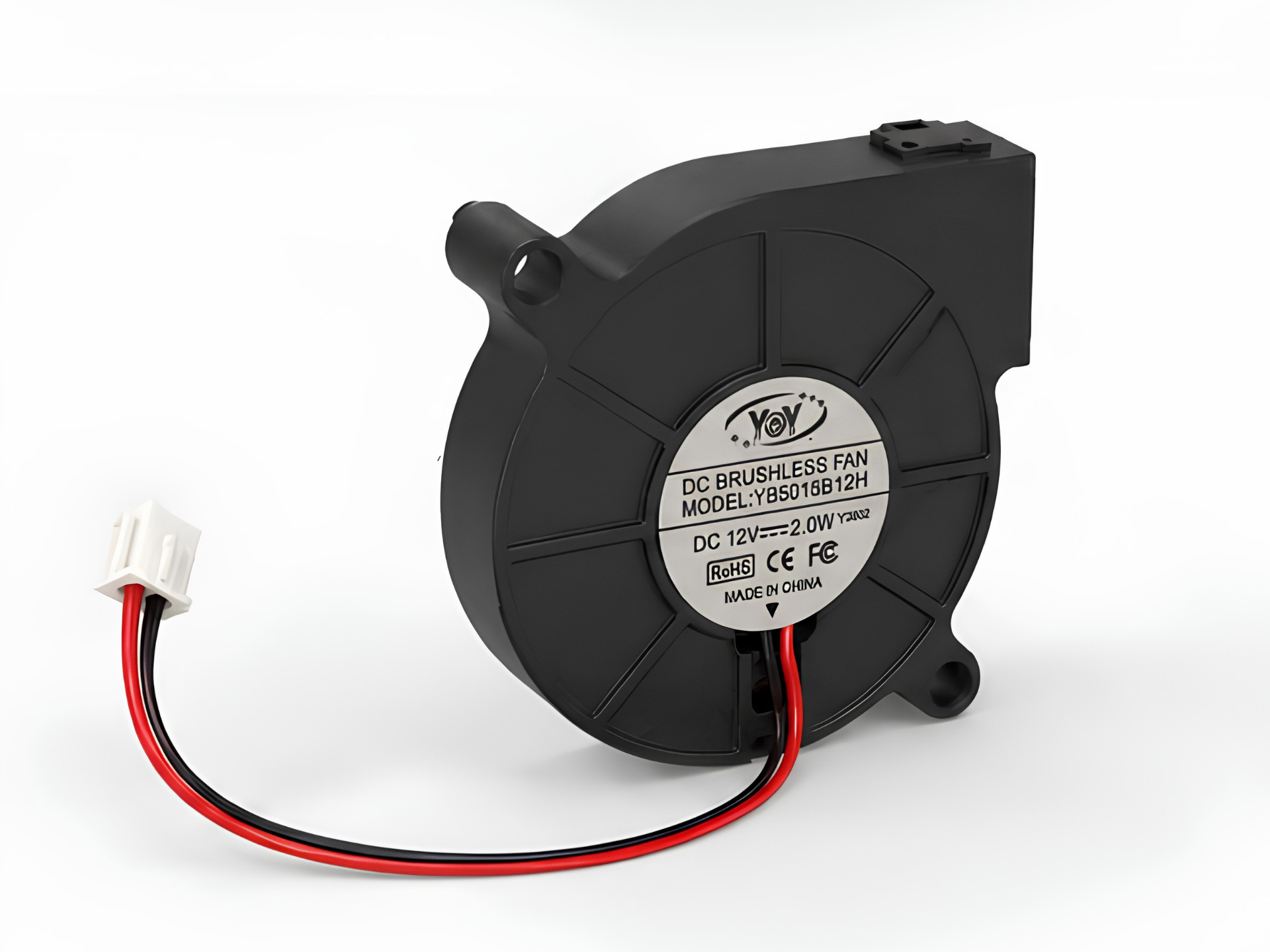 YoY YB5015B12H DC 12V 2W Brushless Blower Fan - 53x53x15mm gallery thumbnail 4