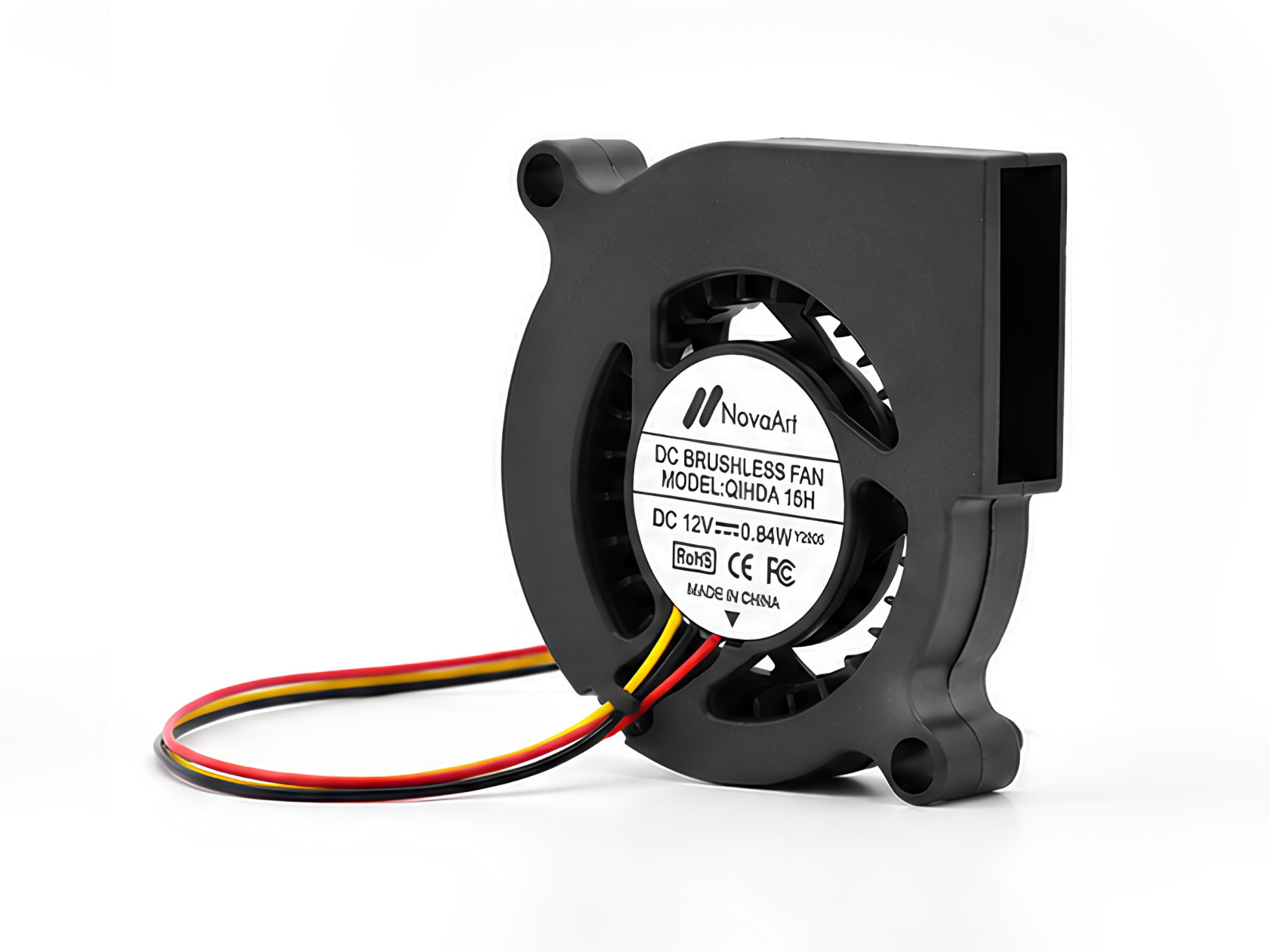 NovaArt DC Brushless Blower Fan 12V 0.84W – 48×48×19mm, 3 Kabel gallery thumbnail 2