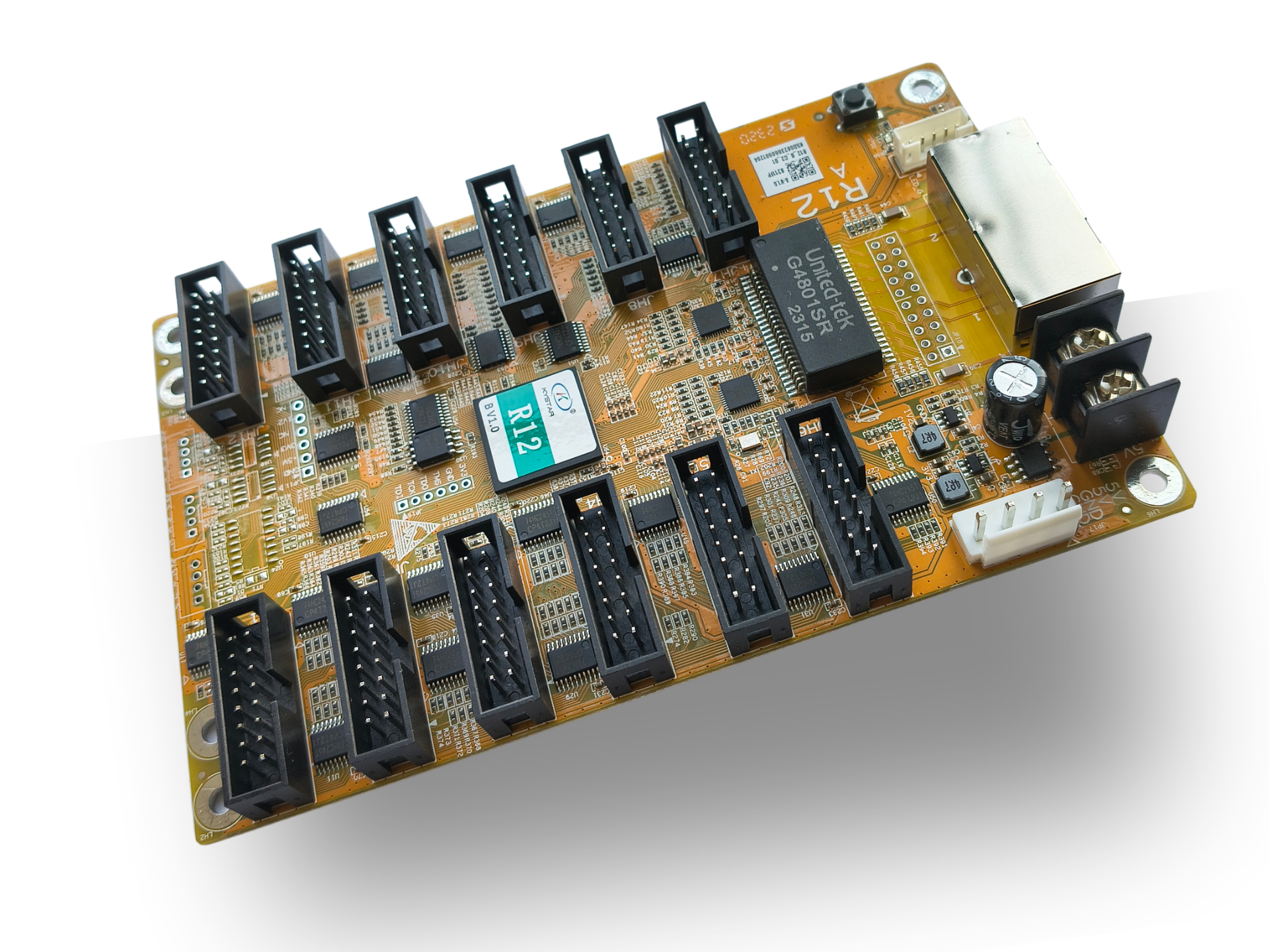 KYSTAR R12 LED Receiving Card – 12 Port HUB75E gallery thumbnail 3